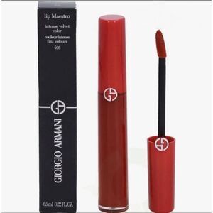 GIORGIO ARMANI- NIB Lip Maestro/Intense Velvet Color Liquid Lipstick/#405-Sultan